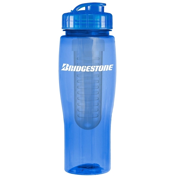 24oz Translucent Contour Bottle with Flip Top Lid & Infuser - 24oz Translucent Contour Bottle with Flip Top Lid & Infuser - Image 1 of 2