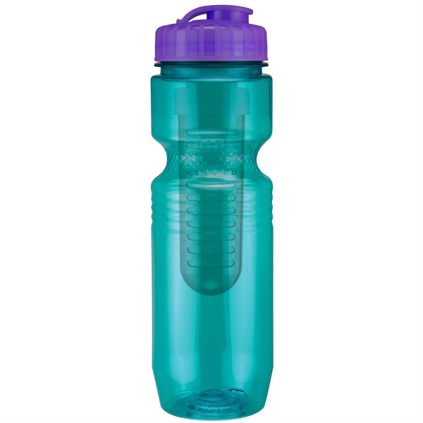 26oz Translucent Jogger Bottle with Flip Top Lid & Infuser - 26oz Translucent Jogger Bottle with Flip Top Lid & Infuser - Image 54 of 60