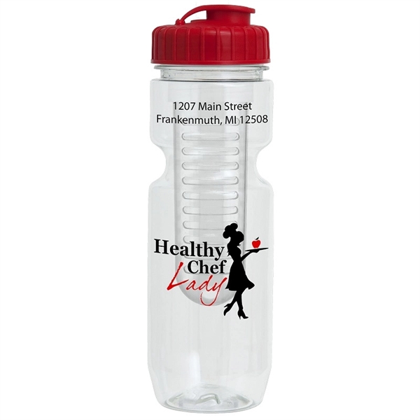 22oz Translucent Bike Bottle with Flip Top Lid & Infuser - 22oz Translucent Bike Bottle with Flip Top Lid & Infuser - Image 1 of 100
