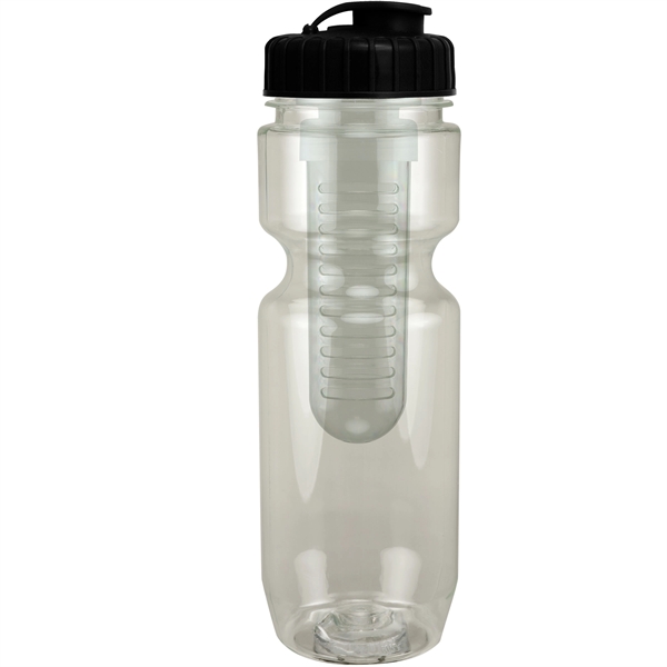 22oz Translucent Bike Bottle with Flip Top Lid & Infuser - 22oz Translucent Bike Bottle with Flip Top Lid & Infuser - Image 3 of 100
