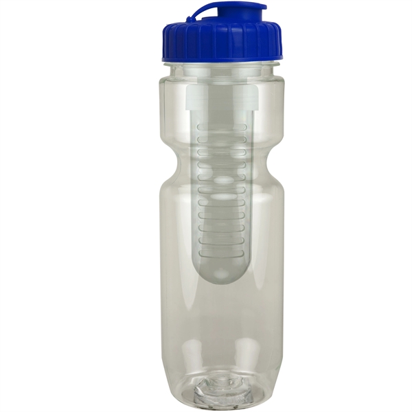 22oz Translucent Bike Bottle with Flip Top Lid & Infuser - 22oz Translucent Bike Bottle with Flip Top Lid & Infuser - Image 4 of 100