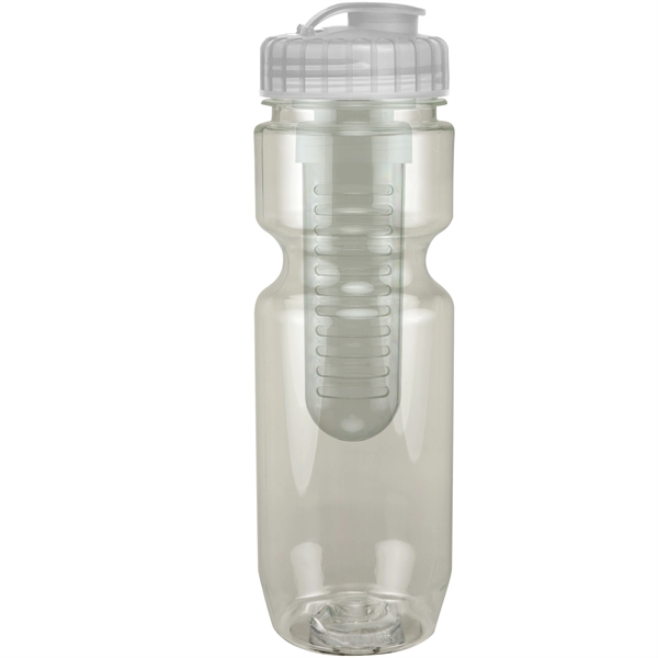22oz Translucent Bike Bottle with Flip Top Lid & Infuser - 22oz Translucent Bike Bottle with Flip Top Lid & Infuser - Image 5 of 100