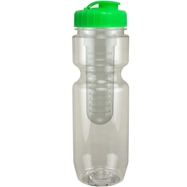 22oz Translucent Bike Bottle with Flip Top Lid & Infuser - 22oz Translucent Bike Bottle with Flip Top Lid & Infuser - Image 6 of 100