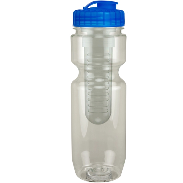 22oz Translucent Bike Bottle with Flip Top Lid & Infuser - 22oz Translucent Bike Bottle with Flip Top Lid & Infuser - Image 10 of 100