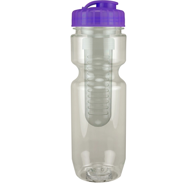 22oz Translucent Bike Bottle with Flip Top Lid & Infuser - 22oz Translucent Bike Bottle with Flip Top Lid & Infuser - Image 13 of 100