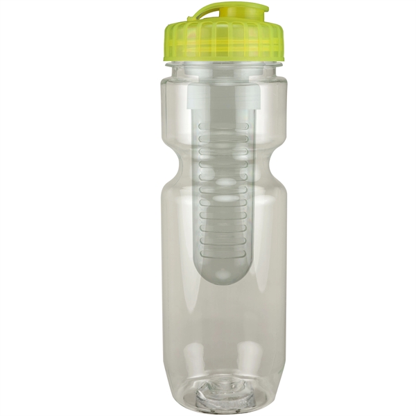 22oz Translucent Bike Bottle with Flip Top Lid & Infuser - 22oz Translucent Bike Bottle with Flip Top Lid & Infuser - Image 15 of 100