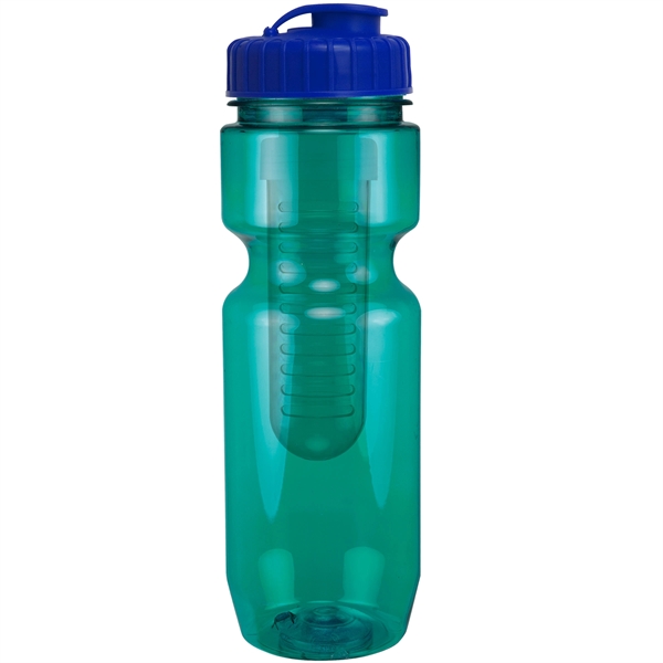 22oz Translucent Bike Bottle with Flip Top Lid & Infuser - 22oz Translucent Bike Bottle with Flip Top Lid & Infuser - Image 32 of 100