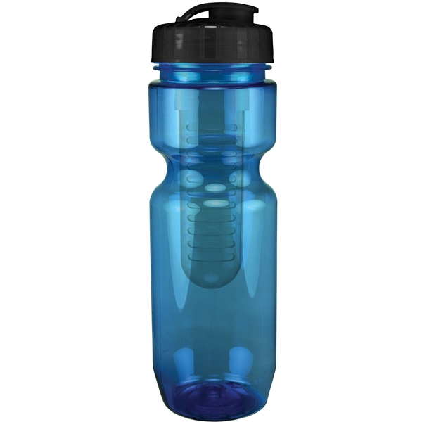 22oz Translucent Bike Bottle with Flip Top Lid & Infuser - 22oz Translucent Bike Bottle with Flip Top Lid & Infuser - Image 50 of 100
