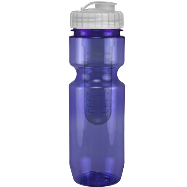 22oz Translucent Bike Bottle with Flip Top Lid & Infuser - 22oz Translucent Bike Bottle with Flip Top Lid & Infuser - Image 75 of 100