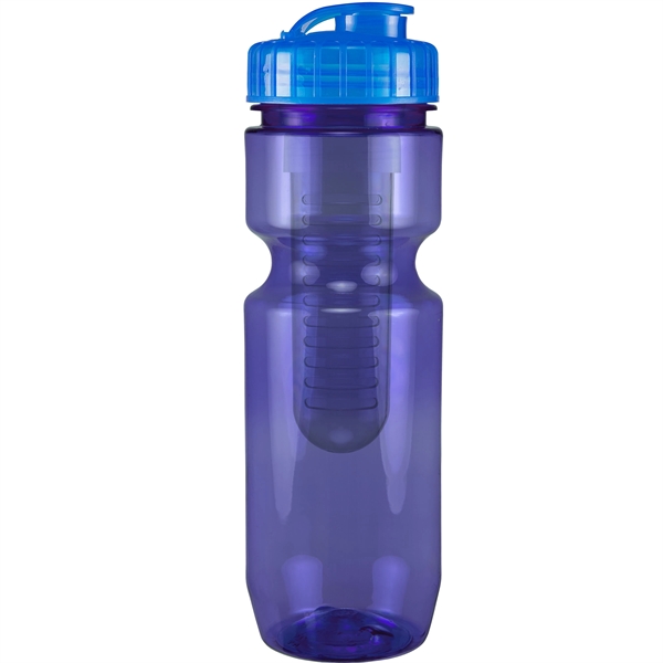 22oz Translucent Bike Bottle with Flip Top Lid & Infuser - 22oz Translucent Bike Bottle with Flip Top Lid & Infuser - Image 80 of 100