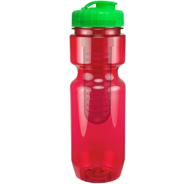 22oz Translucent Bike Bottle with Flip Top Lid & Infuser - 22oz Translucent Bike Bottle with Flip Top Lid & Infuser - Image 90 of 100
