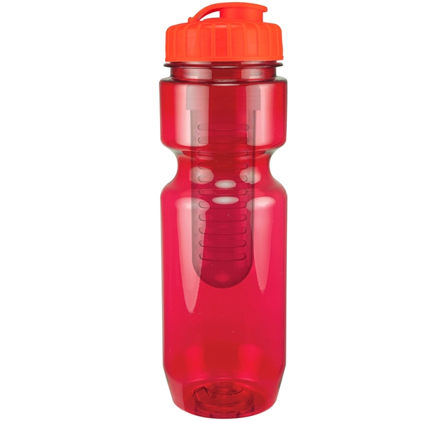 22oz Translucent Bike Bottle with Flip Top Lid & Infuser - 22oz Translucent Bike Bottle with Flip Top Lid & Infuser - Image 96 of 100