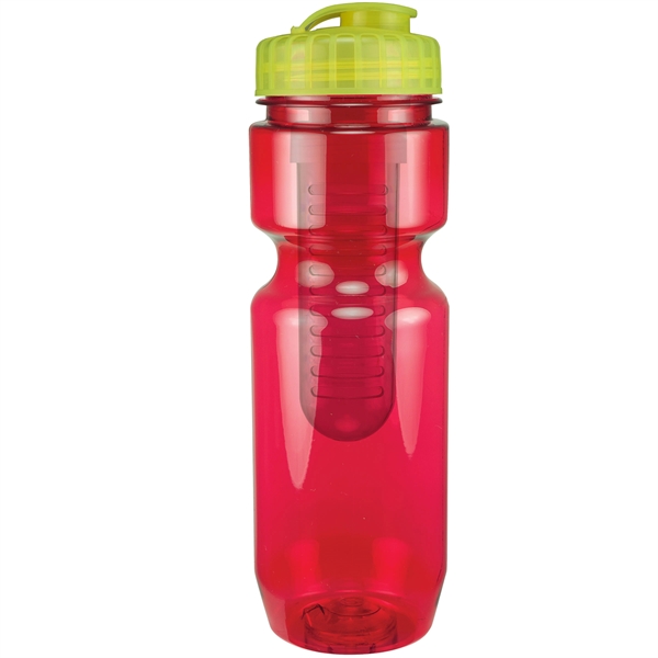 22oz Translucent Bike Bottle with Flip Top Lid & Infuser - 22oz Translucent Bike Bottle with Flip Top Lid & Infuser - Image 99 of 100