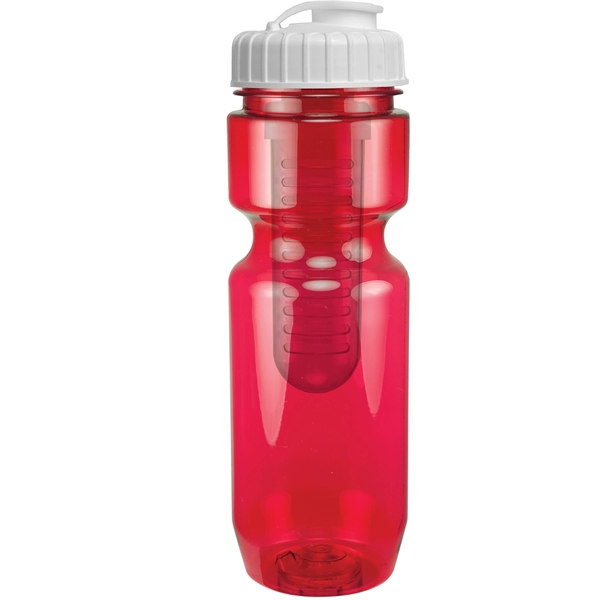 22oz Translucent Bike Bottle with Flip Top Lid & Infuser - 22oz Translucent Bike Bottle with Flip Top Lid & Infuser - Image 100 of 100