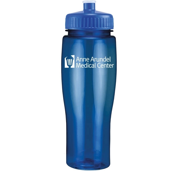 24oz Translucent Contour Bottle with Push Pull Lid - 24oz Translucent Contour Bottle with Push Pull Lid - Image 0 of 93