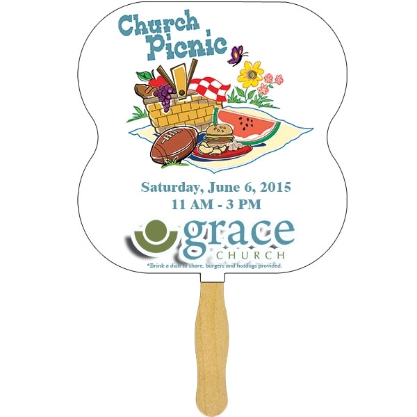 Standard Hand Fan - 4 Color Process - Standard Hand Fan - 4 Color Process - Image 7 of 20