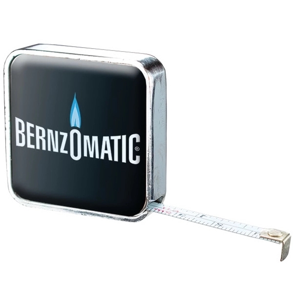Domed Chrome Metal Case Tape Measure - Domed Chrome Metal Case Tape Measure - Image 1 of 2