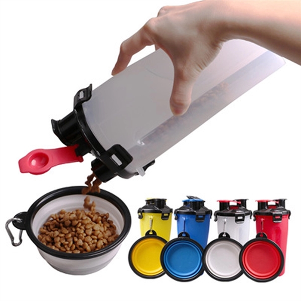 Pet Water&Food Bowl Cups With Collapsible Dog Bowl - Pet Water&Food Bowl Cups With Collapsible Dog Bowl - Image 3 of 3