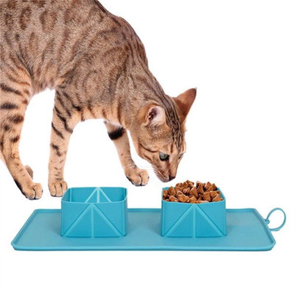 Silicone Pet Collapsible Water&Food Bowl Food Container - Silicone Pet Collapsible Water&Food Bowl Food Container - Image 2 of 3