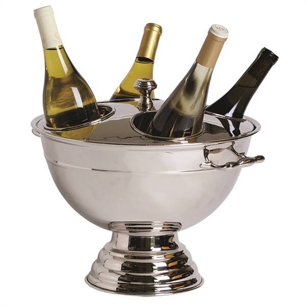 Festive Four-Bottle Cooler With Lid - Heavy Duty - Festive Four-Bottle Cooler With Lid - Heavy Duty - Image 1 of 1