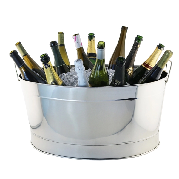 Vintage Oval Tub, Stainless Steel - Vintage Oval Tub, Stainless Steel - Image 1 of 1