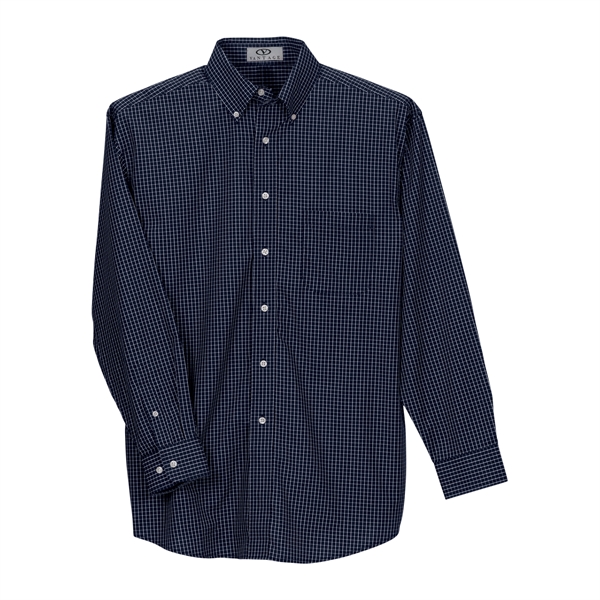 Easy-Care Poplin Box Plaid Shirt - Easy-Care Poplin Box Plaid Shirt - Image 1 of 41