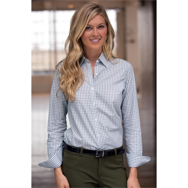 Women's Easy-Care Gingham Check Shirt - Women's Easy-Care Gingham Check Shirt - Image 10 of 73