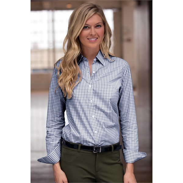 Women's Easy-Care Gingham Check Shirt - Women's Easy-Care Gingham Check Shirt - Image 14 of 73