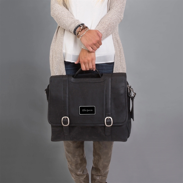 Custom Willow Rock Leather Computer Briefcase