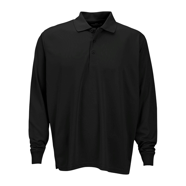 Omega Long Sleeve Solid Mesh Tech Polo - Omega Long Sleeve Solid Mesh Tech Polo - Image 8 of 19