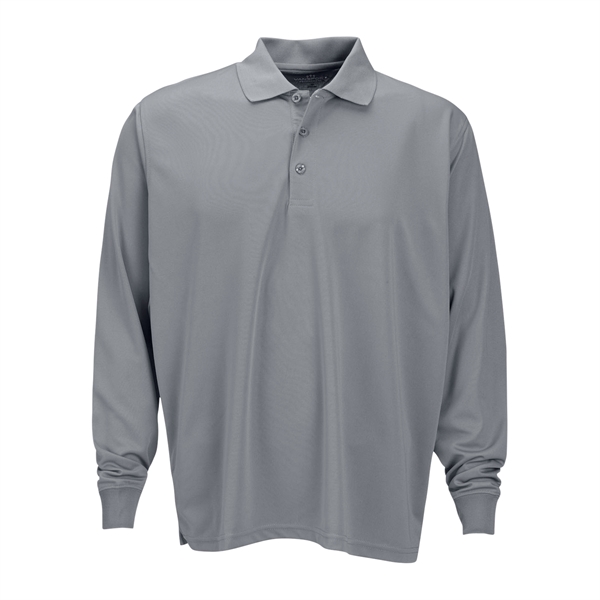 Omega Long Sleeve Solid Mesh Tech Polo - Omega Long Sleeve Solid Mesh Tech Polo - Image 4 of 19