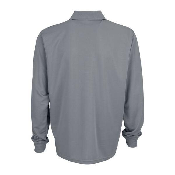 Omega Long Sleeve Solid Mesh Tech Polo - Omega Long Sleeve Solid Mesh Tech Polo - Image 7 of 19