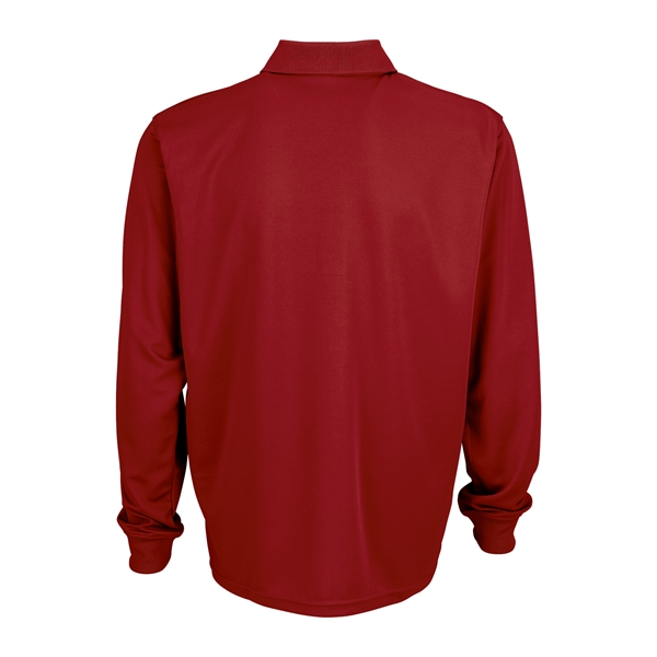 Omega Long Sleeve Solid Mesh Tech Polo - Omega Long Sleeve Solid Mesh Tech Polo - Image 15 of 19