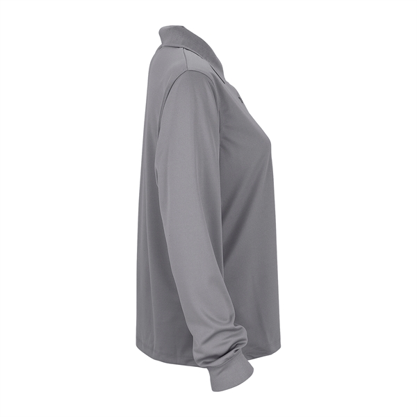 Women's Omega Long Sleeve Solid Mesh Tech Polo - Women's Omega Long Sleeve Solid Mesh Tech Polo - Image 12 of 19