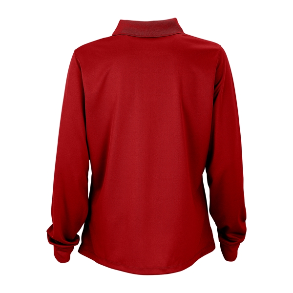 Women's Omega Long Sleeve Solid Mesh Tech Polo - Women's Omega Long Sleeve Solid Mesh Tech Polo - Image 7 of 19