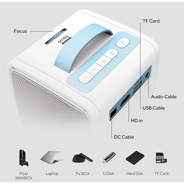 Home Portable Projector Q2 - Home Portable Projector Q2 - Image 1 of 3