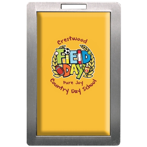 Vibraprint® Rectangle Bag Tag - Vibraprint® Rectangle Bag Tag - Image 1 of 1