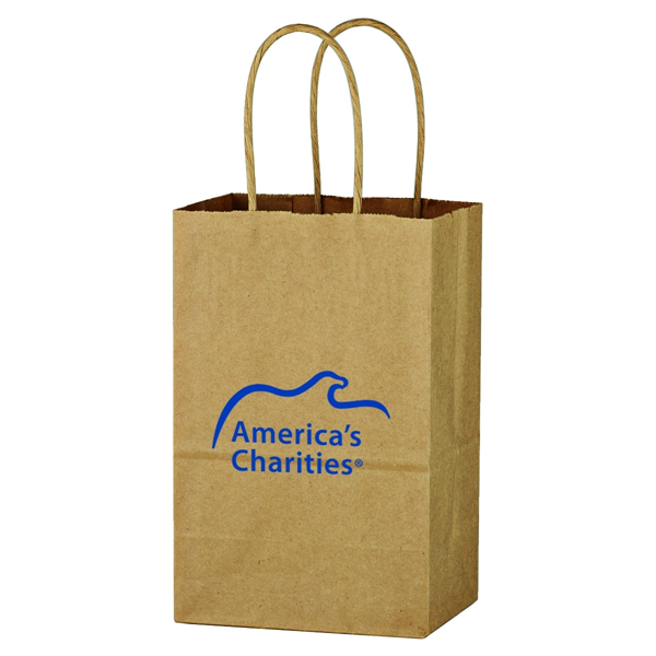 Kraft Paper Brown Shopping Bag - 5-1/4" x 8-1/4" - Kraft Paper Brown Shopping Bag - 5-1/4" x 8-1/4" - Image 0 of 4