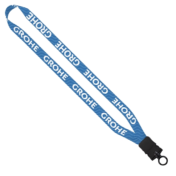 3/4" Recycled PET Dye-Sublimated Lanyard w/Snap-Buckle