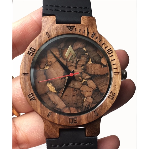 Cork Pieces Wood Watch - Cork Pieces Wood Watch - Image 0 of 3