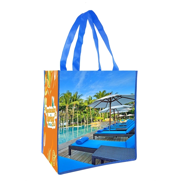 Fully Custom Sublimation Printed Laminated Tote Bags
