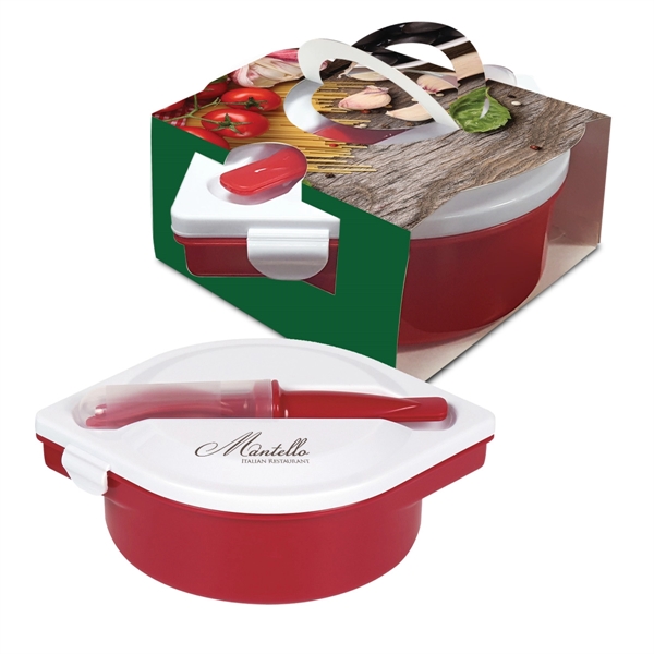 Printed Multi-Compartment Food Containers with Utensils