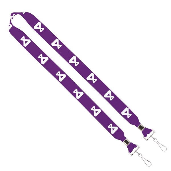 Import Rush 1" Dye-Sublimated 2-Ended Lanyard with Crimps