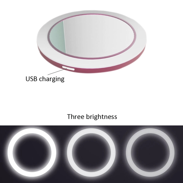 Portable Led Rechargeable Cosmetic Mirror - Portable Led Rechargeable Cosmetic Mirror - Image 1 of 2
