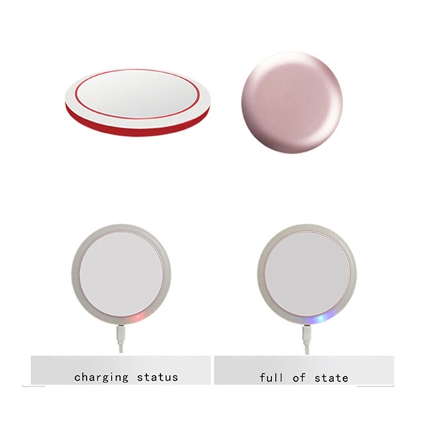 Portable Led Rechargeable Cosmetic Mirror - Portable Led Rechargeable Cosmetic Mirror - Image 2 of 2