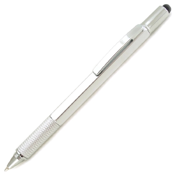7-In-1 Plastic Tool Pen with Stylus (Black) - 7-In-1 Plastic Tool Pen with Stylus (Black) - Image 23 of 29