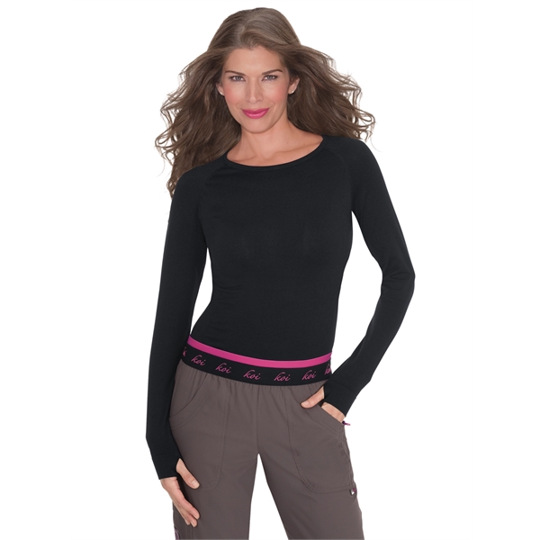 koi - Lite - Women's Stretch Long-Sleeve Seamless Knit Di... - koi - Lite - Women's Stretch Long-Sleeve Seamless Knit Di... - Image 0 of 3