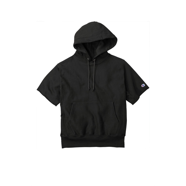 Champion Reverse Weave Short Sleeve Hooded Sweatshirt - Champion Reverse Weave Short Sleeve Hooded Sweatshirt - Image 3 of 15