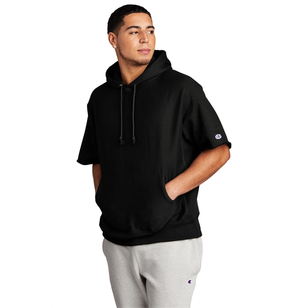 Champion Reverse Weave Short Sleeve Hooded Sweatshirt - Champion Reverse Weave Short Sleeve Hooded Sweatshirt - Image 4 of 15