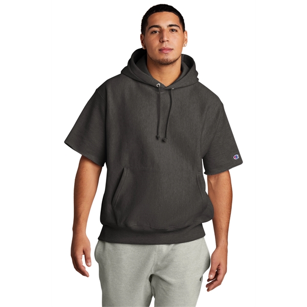 Champion Reverse Weave Short Sleeve Hooded Sweatshirt - Champion Reverse Weave Short Sleeve Hooded Sweatshirt - Image 6 of 15